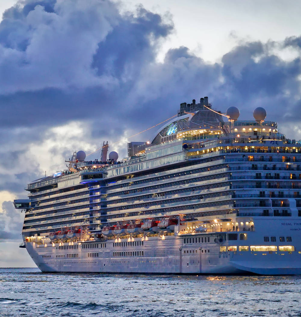 Passenger ship visualized in exercise W1