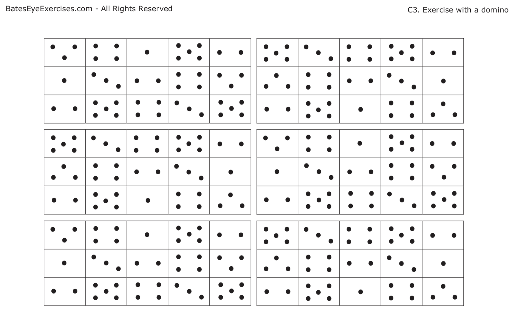 Bates Method Eye Chart